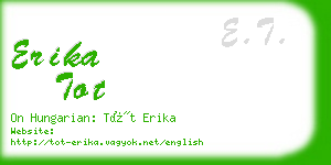 erika tot business card